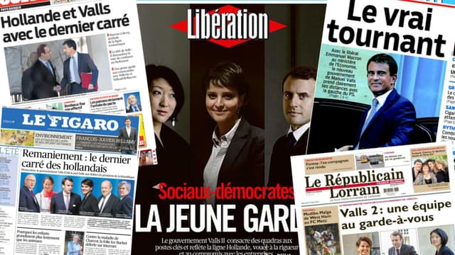 La presse de mercredi consacre sa une au remaniement gouvernemental.