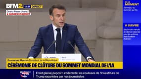 Intelligence artificielle: Emmanuel Macron salue "le réveil européen"