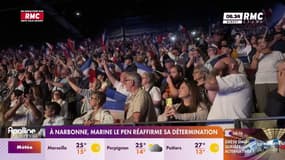 À Narbonne, Marine Le Pen réaffirme sa détermination pour la présidentielle de 2027