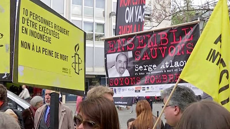 Une manifestation à Paris en soutien à Serge Atlaoui