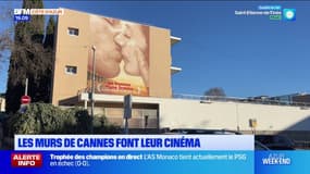 Cannes: les murs de la ville font leur cinéma