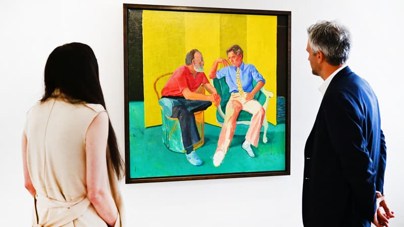 The Conversation, de David Hockney, fait partie des œuvres qui ont été mises aux enchères à New York.