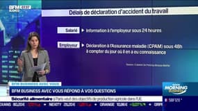 BFM Business avec vous : Dans quel délai dois-je déclarer un accident de travail ? - 08/04