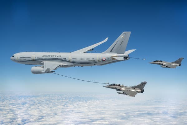 L'Airbus A330-MRTT effectue des missions de ravitaillement en vol.