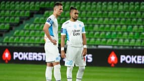 Arek Milik et Dimitri Payet avec l'OM