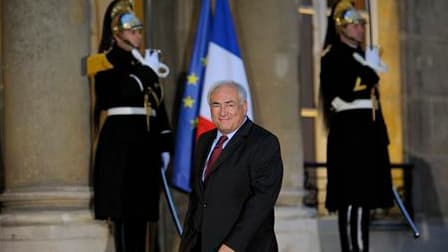 Le directeur général du Fonds monétaire international (FMI), reçu pendant plus d'une heure par Nicolas Sarkozy mercredi à l'Elysée, a jugé "ambitieux" le programme de la présidence française du G20. /Photo prise le 17 novembre 2010/REUTERS/Philippe Wojaze