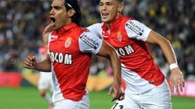 Radamel Falcao et Lucas Ocampos