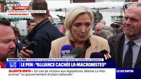 Législatives: "Nous respecterons la Constitution" en cas de cohabitation, affirme Marine Le Pen
