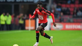 Ousmane Dembélé lors du match Rennes-Monaco (1-1, L1), le 24 avril 2016