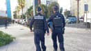 Des policiers en patrouille à Nice.