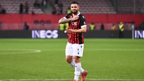 L'attaquant international algérien Andy Delort, à Nice le 22 décembre 2021