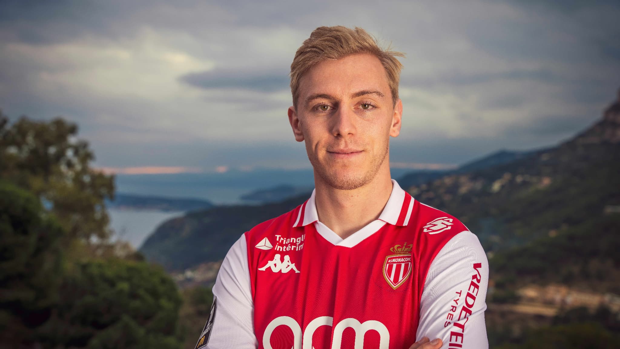 Mika Biereth, nouvel attaquant de l'AS Monaco, 11 janvier 2025