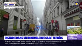 Marseille: une soixantaine de marins-pompiers mobilisés pour un incendie rue Saint-Ferréol