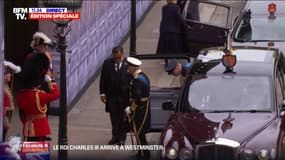 Funérailles d'Elizabeth II: le roi Charles III et son fils William rejoignent Westminster Hall