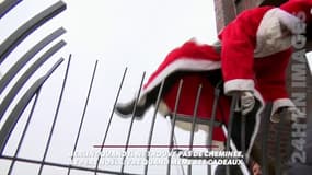 Quand il ne trouve pas de cheminée, le Père Noël livre quand même ses cadeaux !