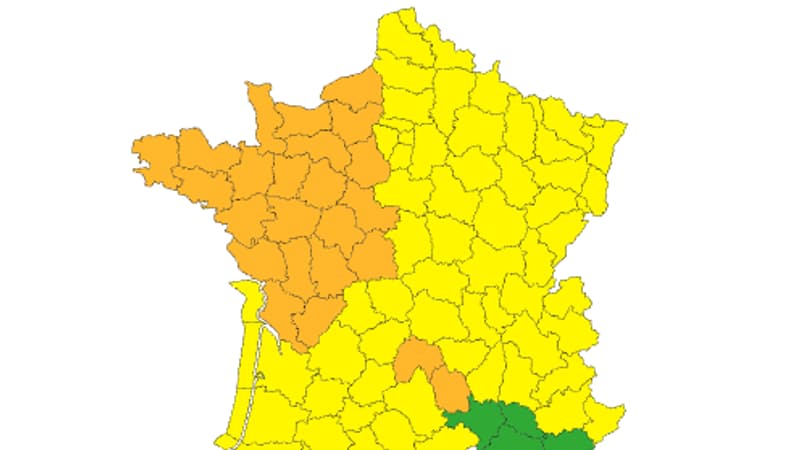 Vents violents, neige-verglas: 24 départements placés en vigilance orange