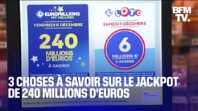  Euromillions: 3 choses à savoir sur le jackpot record de 240 millions d'euros