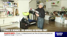 "Il faut partir": les images de Rennes sous les eaux, qui connaît une crue inédite depuis 1981