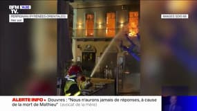 Les images de l'incendie impressionnant d'un restaurant du centre-ville de Perpignan 