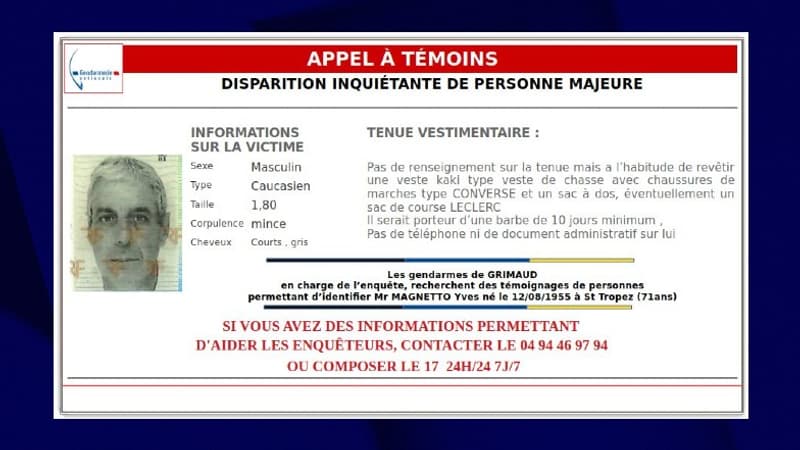 Disparition inquiétante d'un homme de 71 ans dans le Var, un appel à témoins diffusé