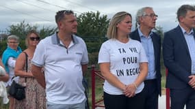 Les parents d'Enzo, un adolescent tué dans l'Eure en 2023, le 22 juillet 2024. 