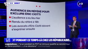 Les tensions ne faiblissent pas chez LR avant le rendu du référé sur l'exclusion d'Éric Ciotti