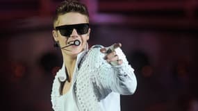 Justin Bieber lors d'un concert à New York, le 2 août 2013.