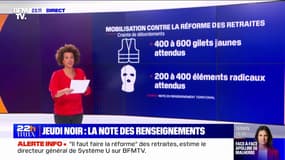 Mobilisation contre la réforme des retraites: une note des renseignements territoriaux prévoit de nombreux troubles d'individus radicaux