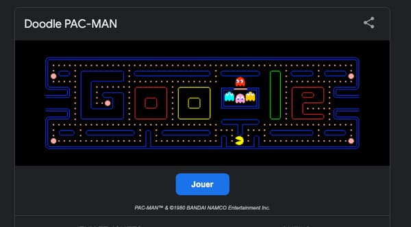 Le Doogle Pac-Man à jouer