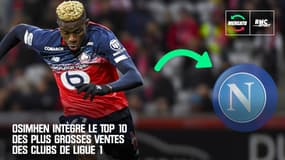 Mercato : Osimhen du Losc à Naples, 4e plus grosse vente d'un club français