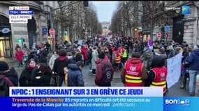 Grève dans la fonction publique: un enseignant sur trois en grève dans le Nord-Pas-de-Calais jeudi