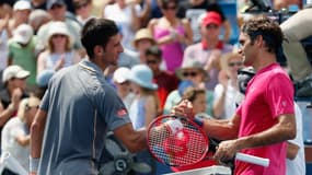 Novak Djokovic et Roger Federer