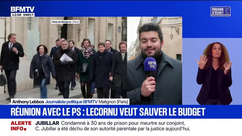 Budget: les représentants du Parti socialiste reçus à Matignon