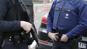 Des policiers belges à la frontière franco-belge (PHOTO D'ILLUSTATION).