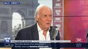 Jean-Françlis Delfraissy était face à Jean-Jacques Bouridn sur RMC et BFMTV