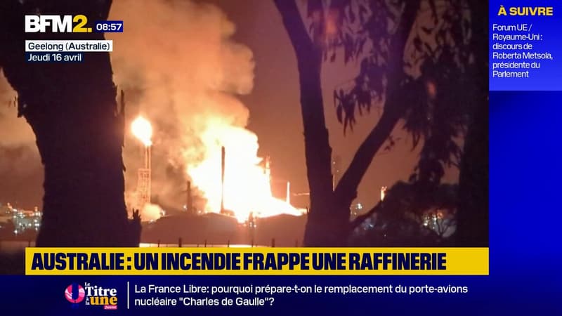 Australie: un incendie frappe une raffinerie importante du pays