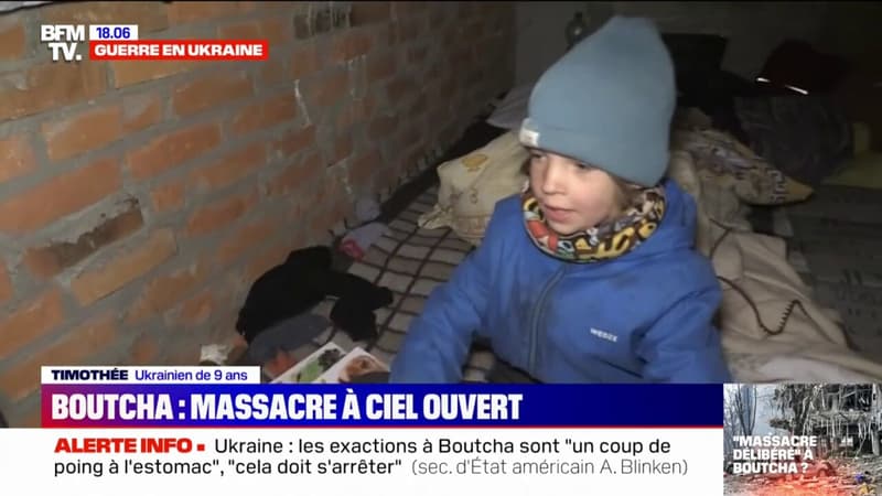 Guerre en Ukraine: Timothée, 9 ans, a passé 39 jours sous terre à Boutcha