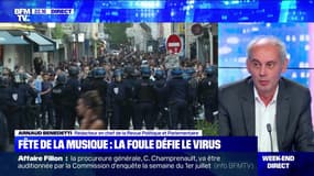 Fête de la musique: foule et tensions au canal Saint-Martin (1/3) - 21/06