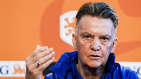 Louis van Gaal, le 25 mars 2022 au campus de la Fédération néerlandaise de foot à Zeist 