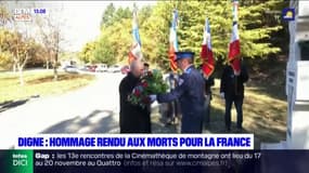 Digne-les-Bains: des hommages rendus aux morts pour la France