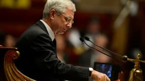 Le président de l'Assemblée nationale Claude Bartolone, le 17 novembre 2015 à Paris