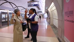 Station de métro à Paris pour les JO 2024