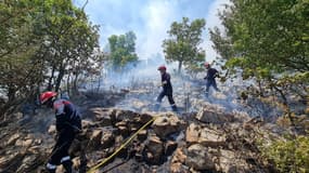 Un incendie s'est déclaré au Col de Vence, le mercredi 14 juillet. 