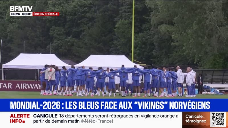 Mondial: les Bleus se préparent à affronter la Norvège, sans Didier Deschamps
