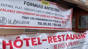 Un restaurateur de la Haute-Vienne a réussi à éviter la fermeture de son établissement avec une "formule anti-crise" à 10 euros qui lui assure des dizaines de couverts chaque midi... sur réservation.