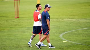 Lionel Messi et Christophe Galtier en juillet 2022