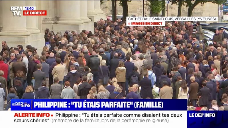 Obsèques de Philippine: son père et son fiancé ont pris la parole pour lui rendre hommage à la cathédrale Saint-Louis de Versailles