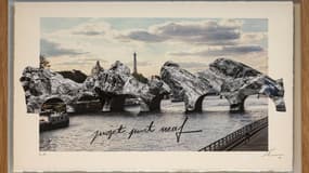 La "caverne" de JR sur le Pont-Neuf.