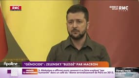 "Génocide" en Ukraine : Volodymyr Zelensky "blessé" par Emmanuel Macron