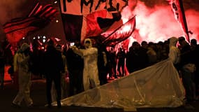 Des supporters du PSG avant le match contre Dortmund au Parc des Princes, le 11 mars 2020